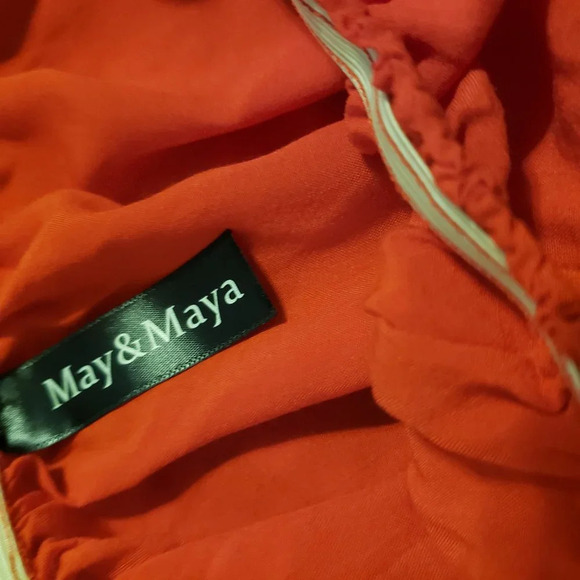 Red Hot Cotton Dress / May & Maya / Medium - Picture 6 of 6